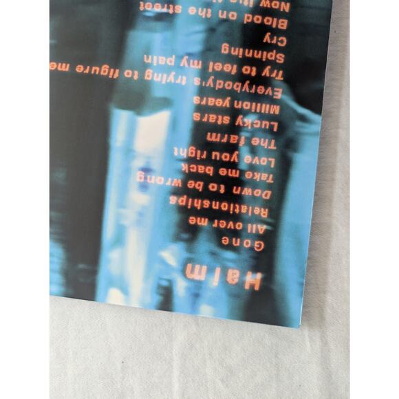 HAIM I Quit Vinyl SIGNED Cover With Handwritten Lyrics Light Blue Variant - Picture 13 of 15